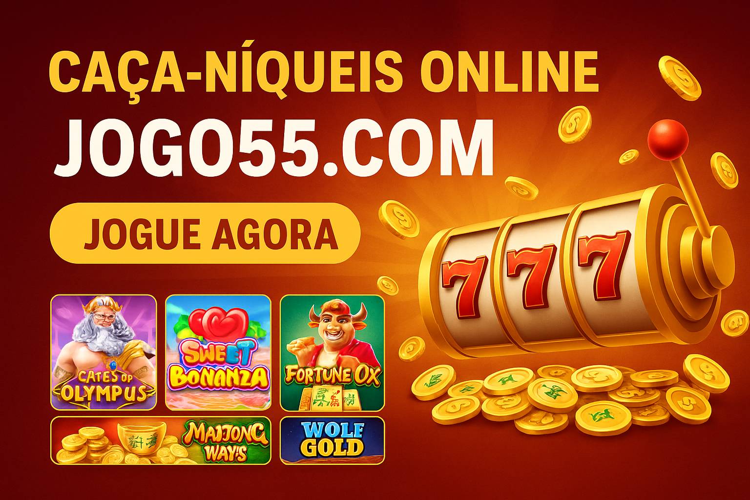 Explore o mundo das slot machines no JOGO55.COM Casino